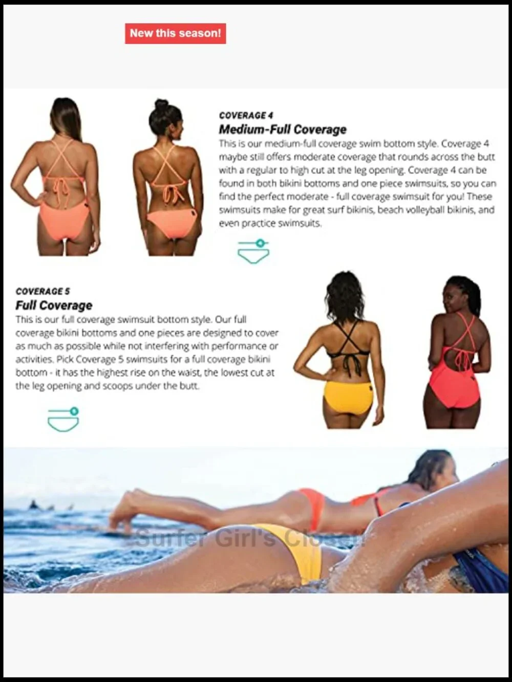 Full Coverage Tie-Back Athletic Bikini Top for Competitive Swimming,